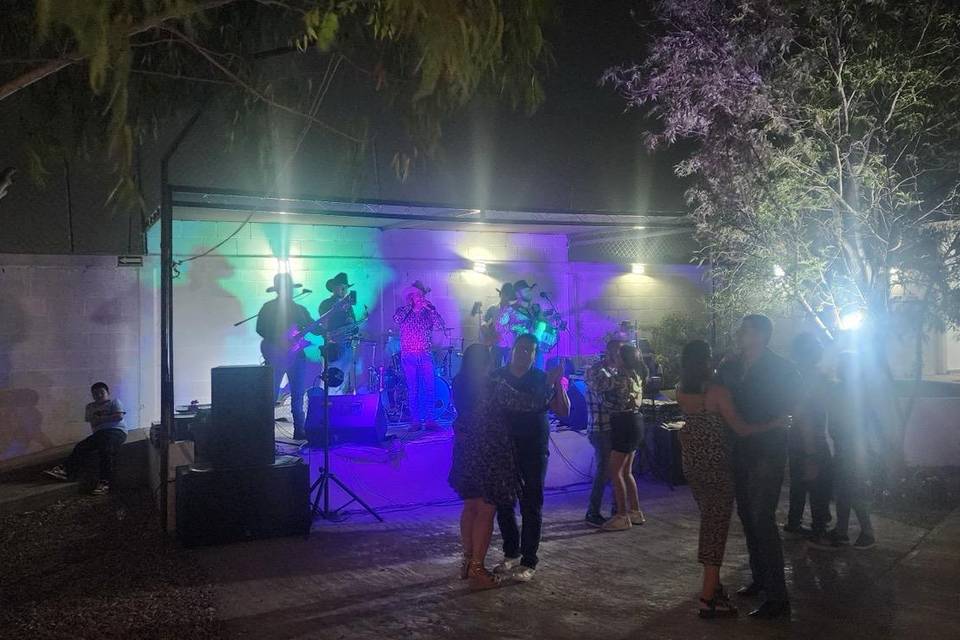 Escenario para grupos de músic