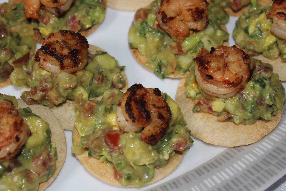 Tostadas de camarón