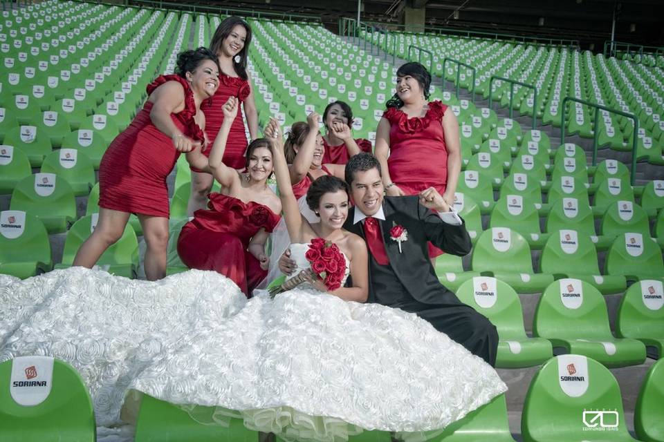 Foto con las damas