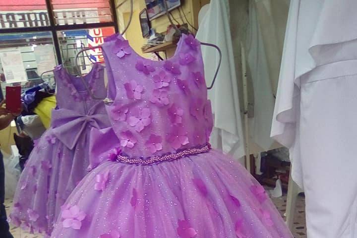 Lila con flores