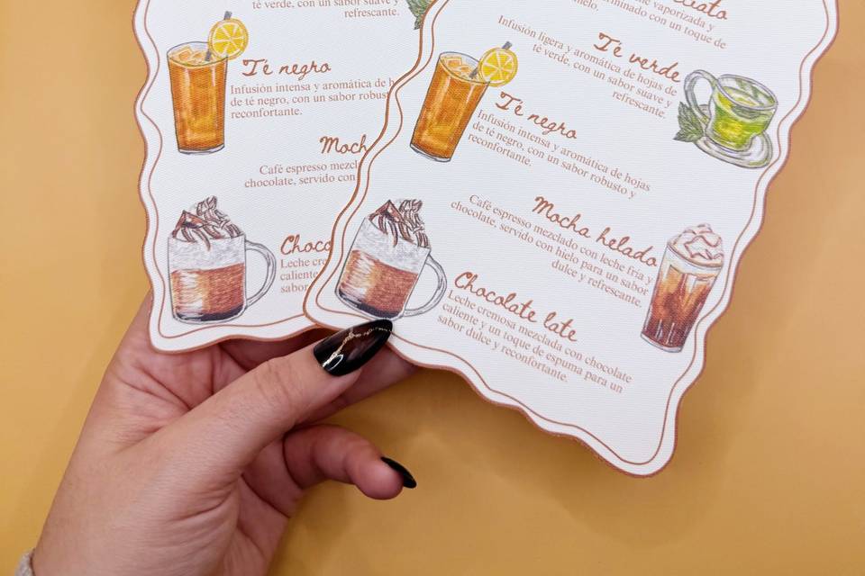 Menú personalizado y pintado