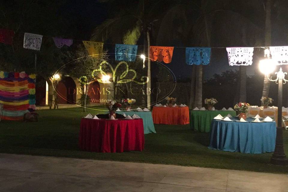 Decoración para boda mexicana