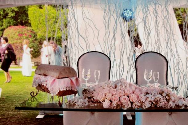 Mesa para los novios