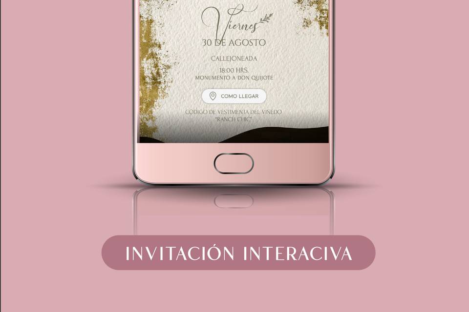 Invitación digital boda