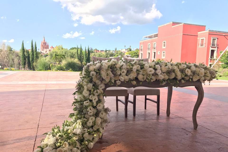 Mesa de novios