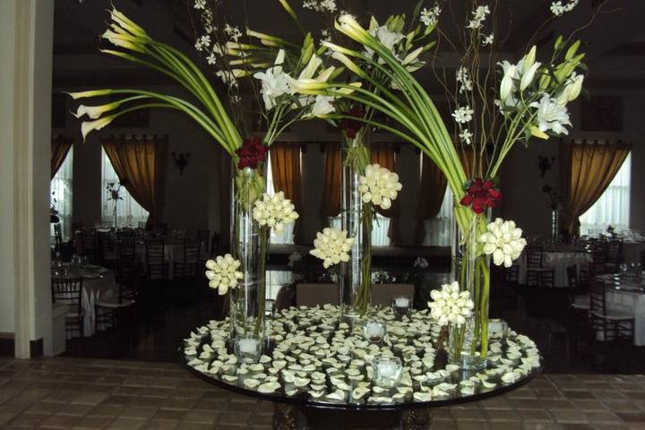 Centro de mesa con lily