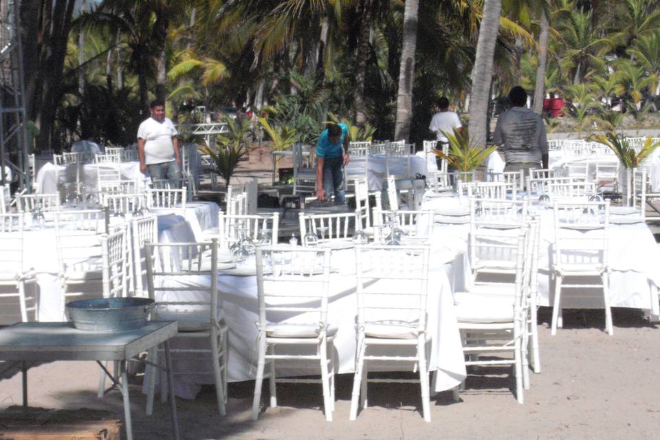 Servicio en la playa
