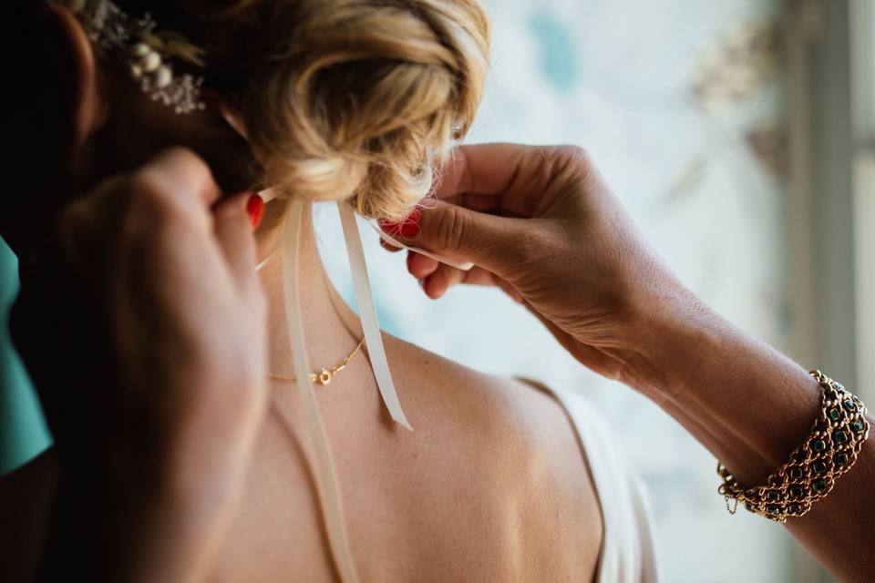 Los preparativos de la novia