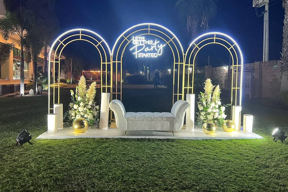 Set de boda para fotos