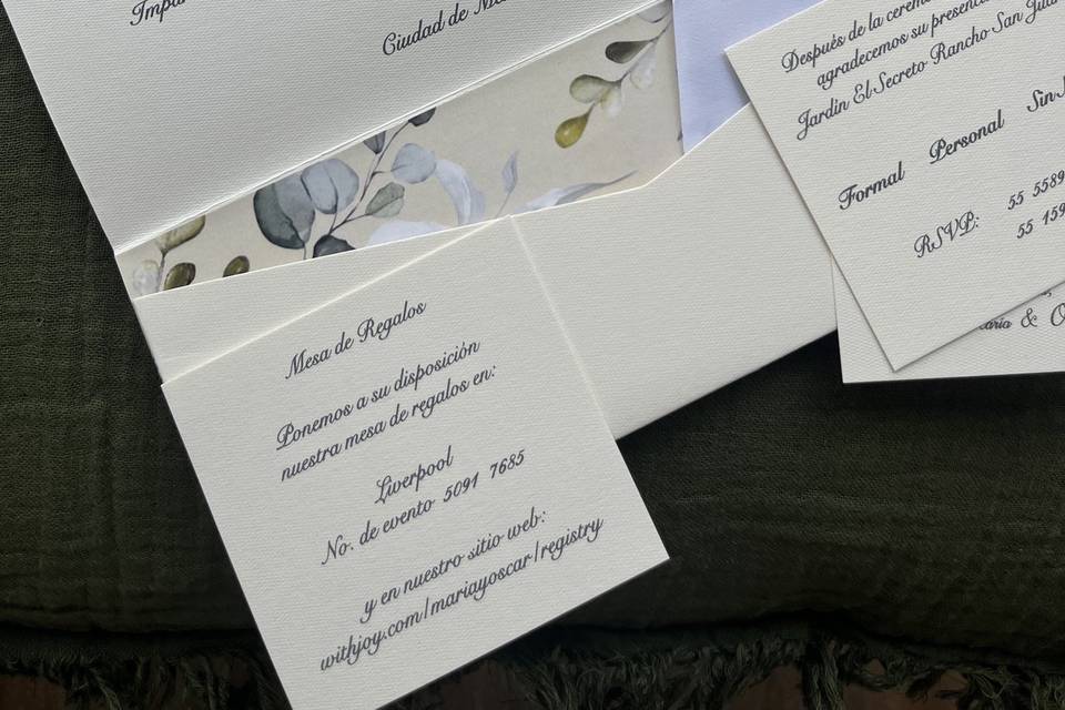 Diseño invitaciones integral