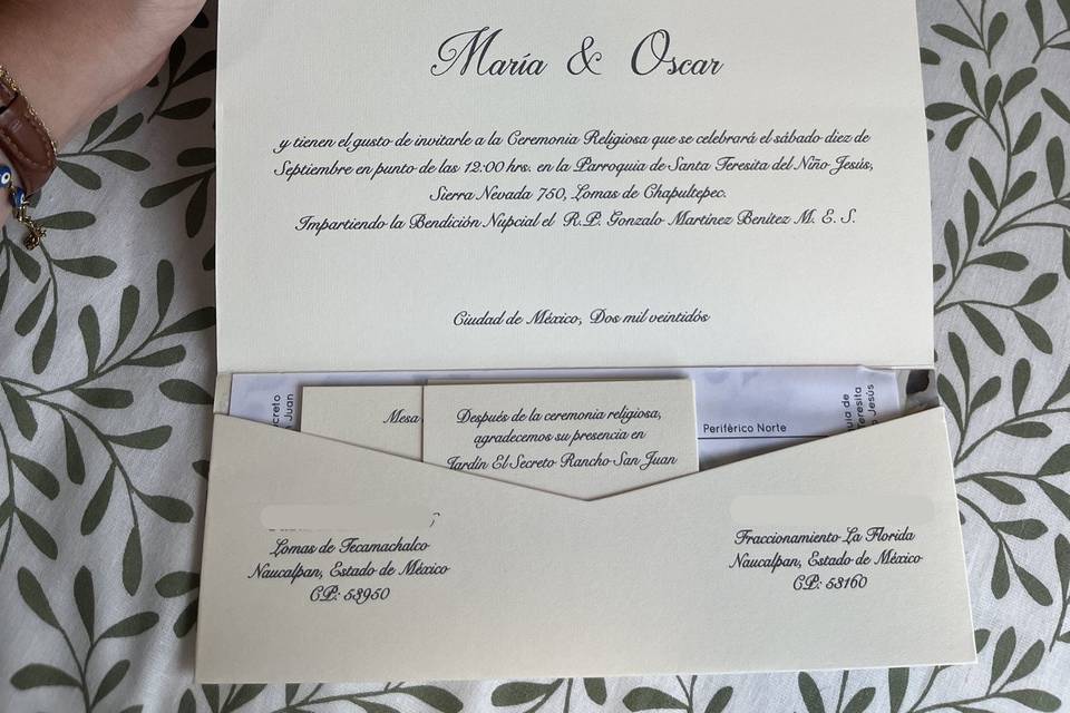 Invitación Impresa
