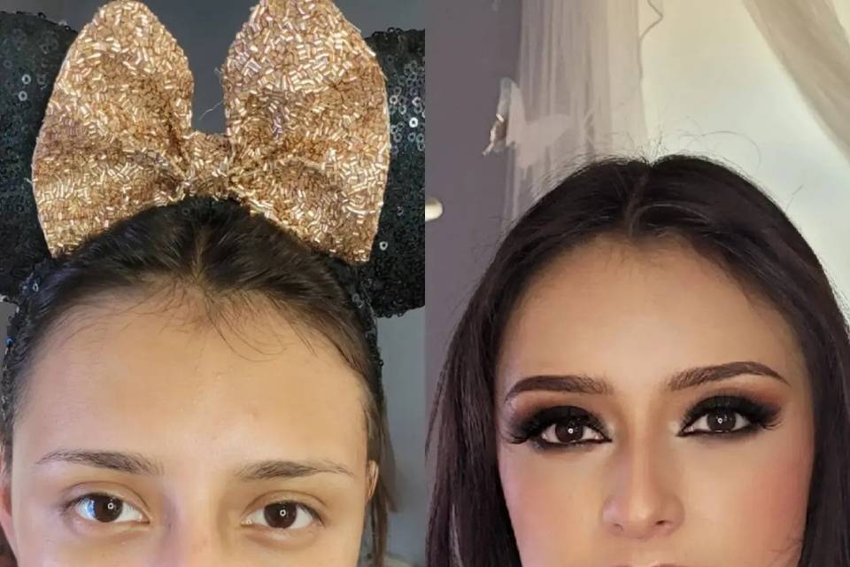 Cut crease tonos cálidos