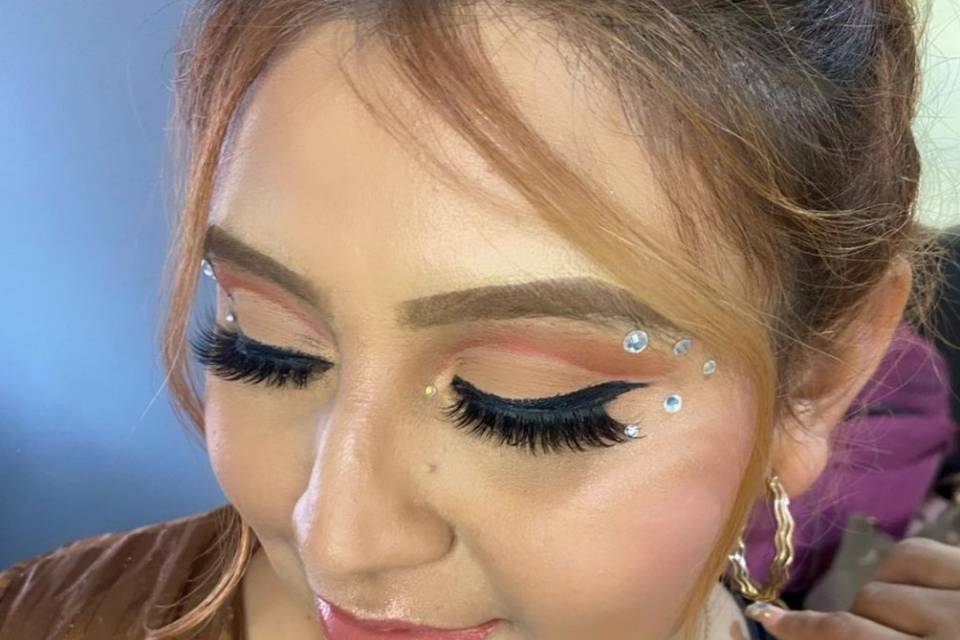 Make up novia lilas
