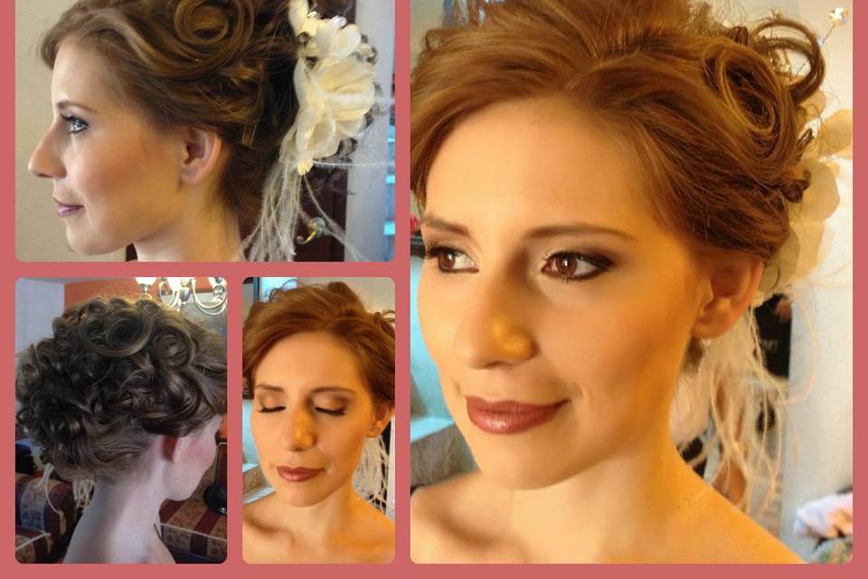 Maquillaje y peinado novia