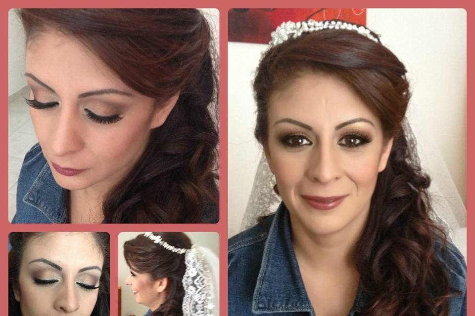 Maquillaje y peinado novia