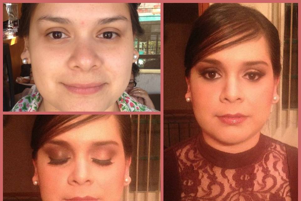 Maquillaje y peinado novia