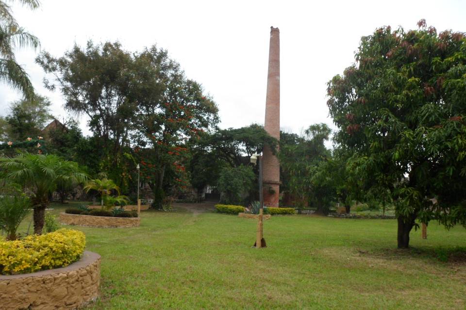 Vista de chimenea