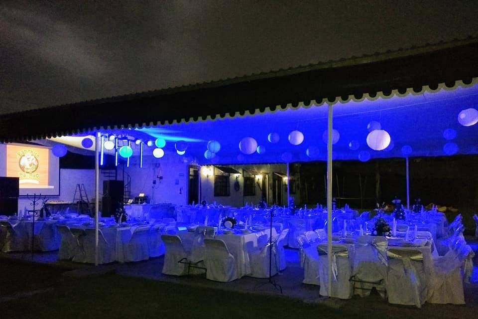 Iluminación azul