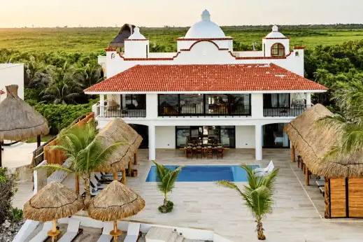 Aerial view, 8-bedroom villa