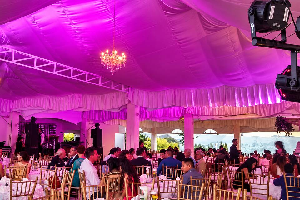 Iluminación  para recepcion