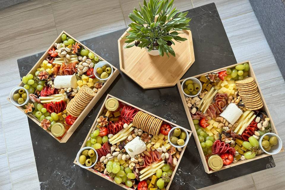 Tablas gourmet de charcutería para evento