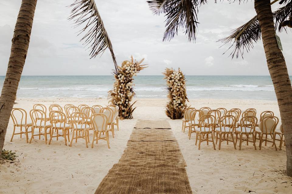 Diseño floral ceremonia