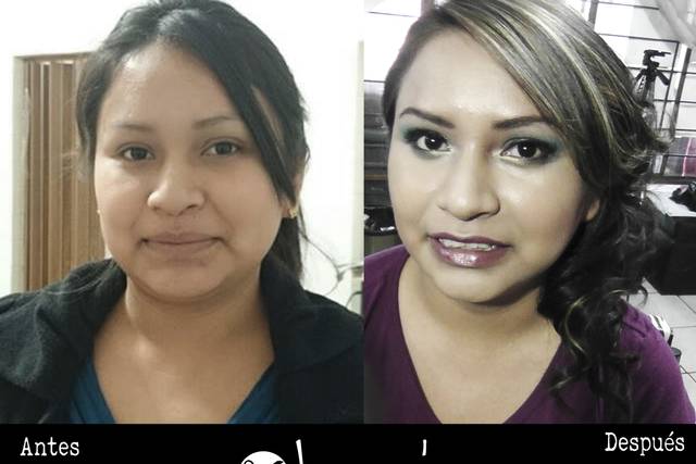 Maquillaje y peinado de novia