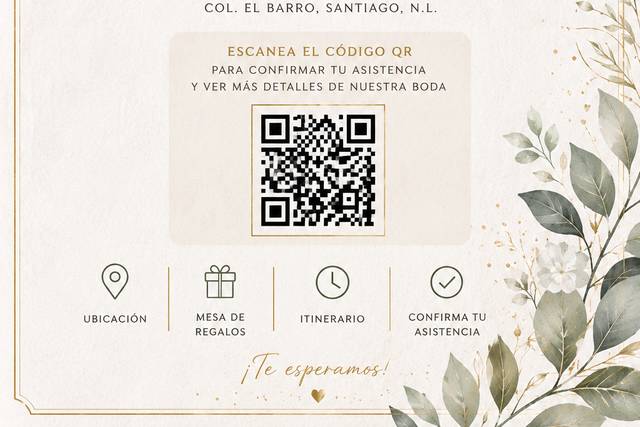 Invitación digital con QR