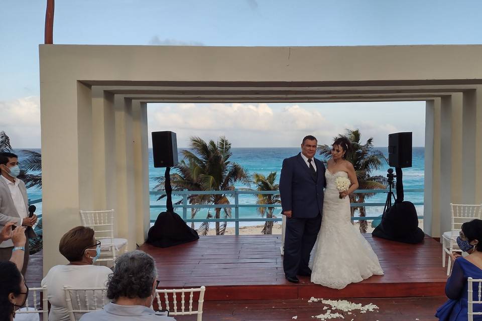 Boda Gloria y Norman en Cancún