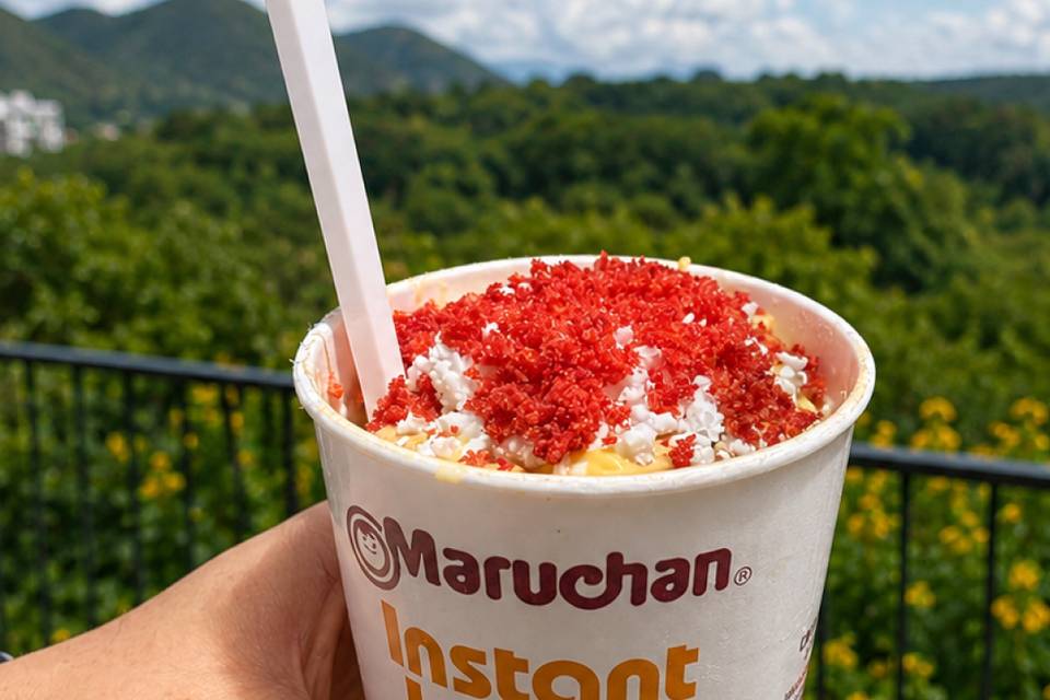 Maruchan con Elote
