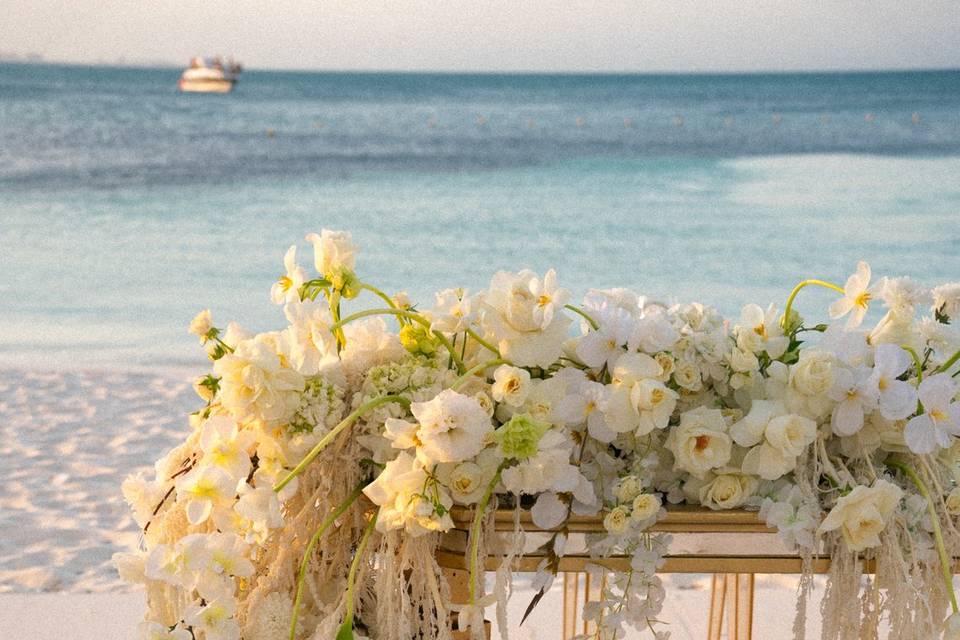 Sweet heart table.