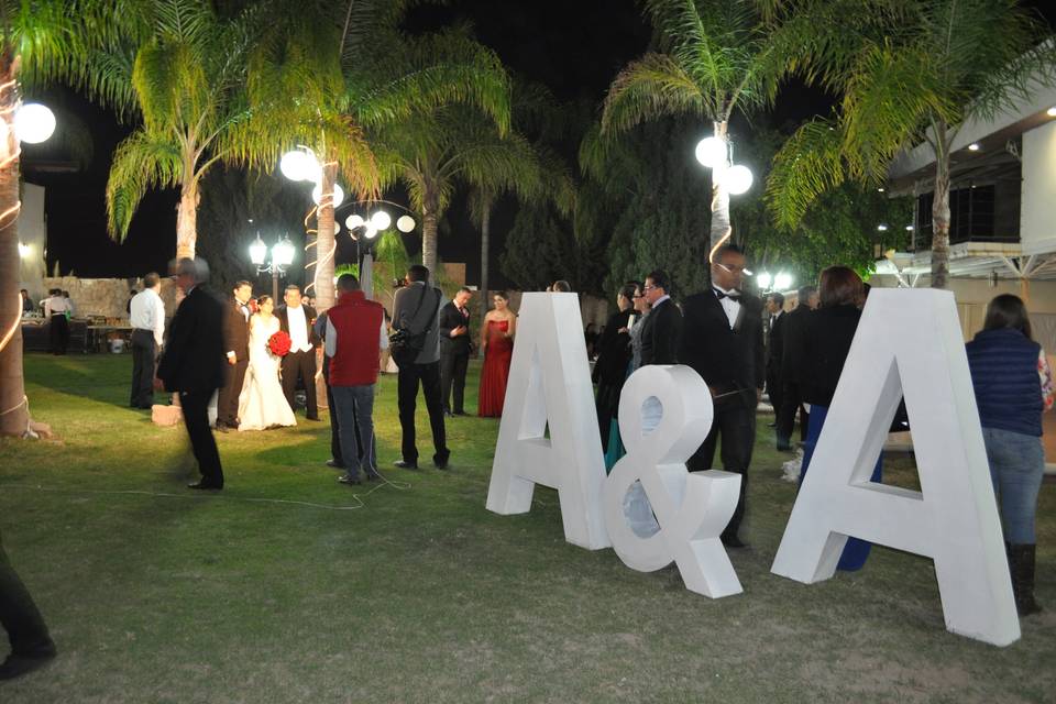 Jardín para recepción