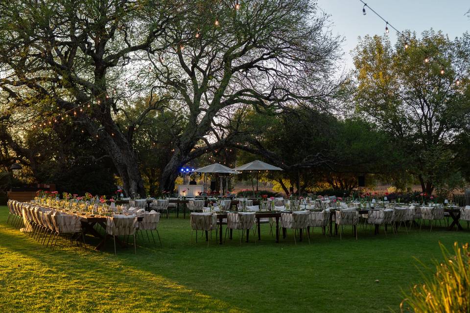 Boda en jardín de hacienda