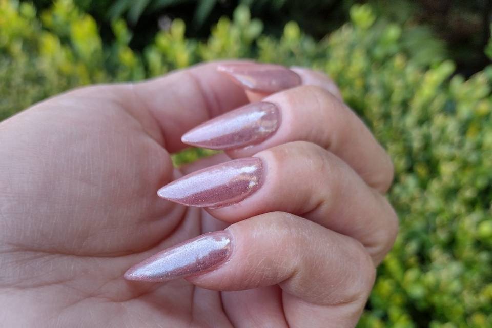 Uñas escultural polygel+efecto