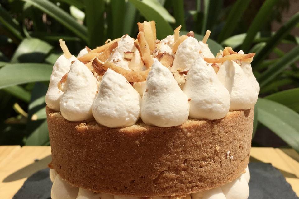 Naked cake de coco