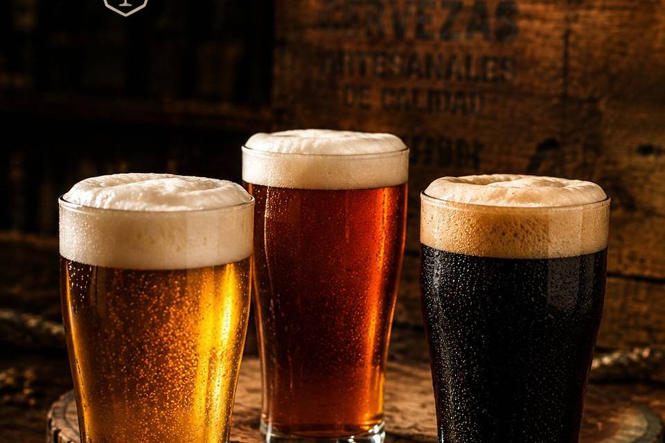 Cerveza comercial y artesanal