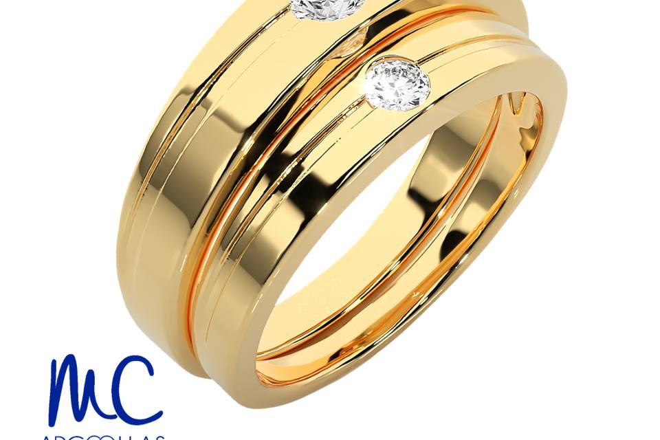 Argollas oro 10 y 14 kilates