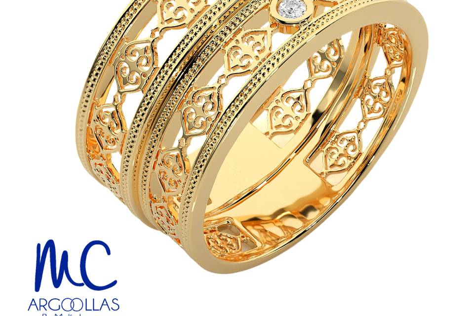 Argollas oro 10 y 14 kilates