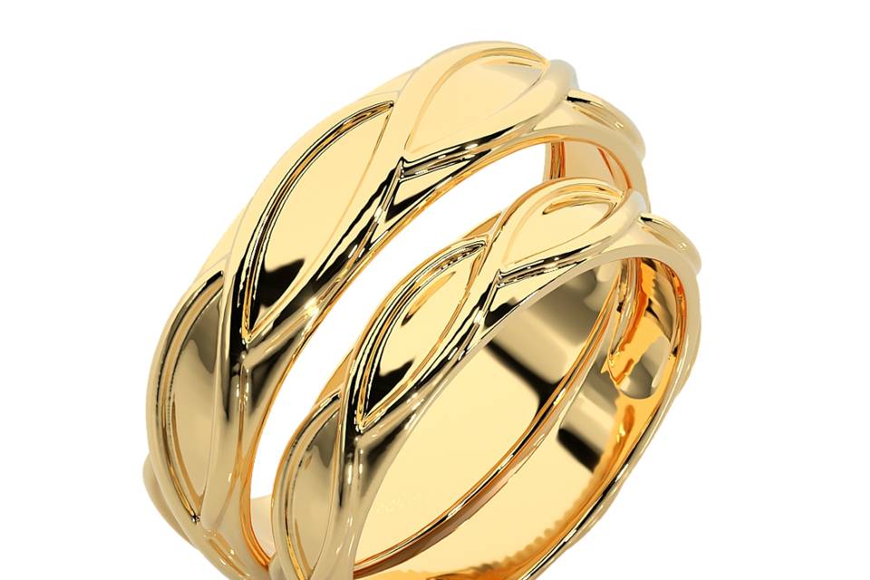 Argollas oro 10 y 14 kilates