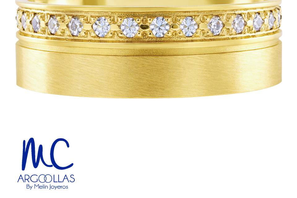 Argolla oro 10 y 14 kilates