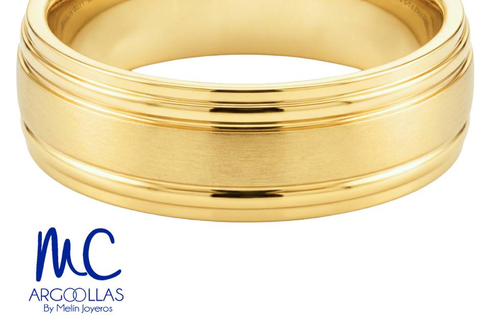 Argolla oro 10 y 14 kilates