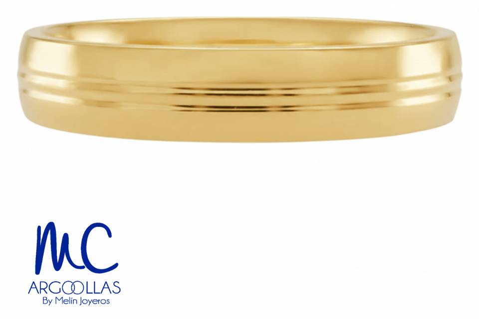 Argolla oro 10 y 14 kilates