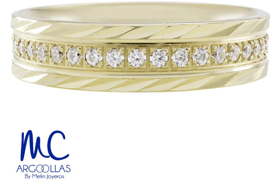 Argolla oro 10 y 14 kilates