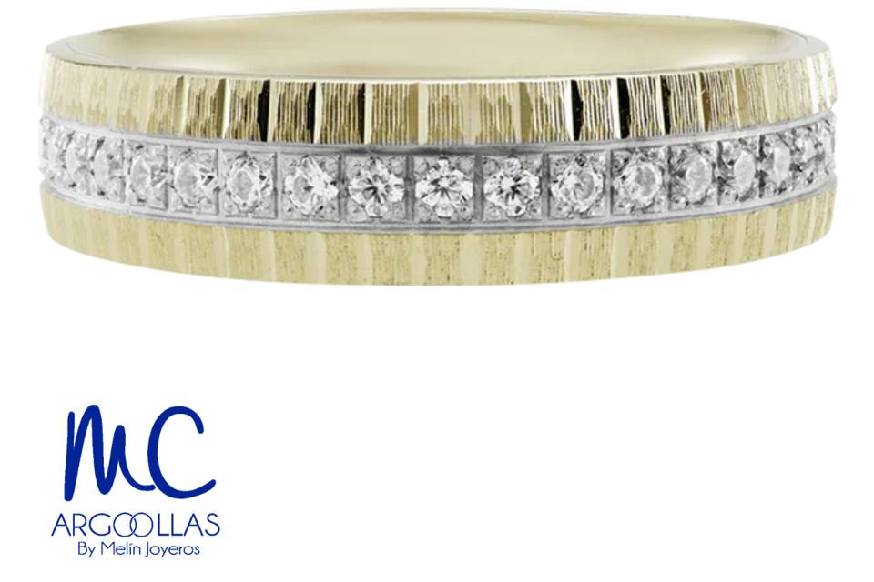 Argolla oro 10 y 14 kilates