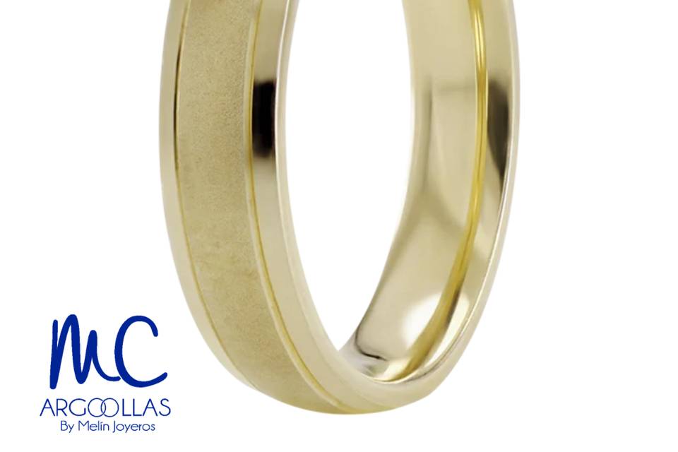 Argolla oro 10 y 14 kilates