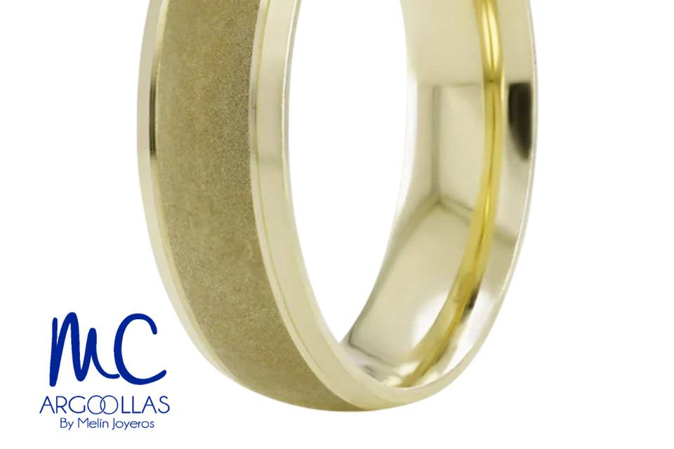 Argolla oro 10 y 14 kilates