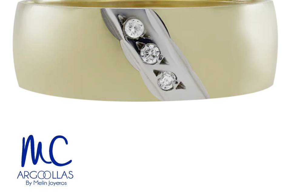 Argolla oro 10 y 14 kilates