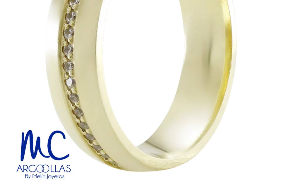 Argolla oro 10 y 14 kilates