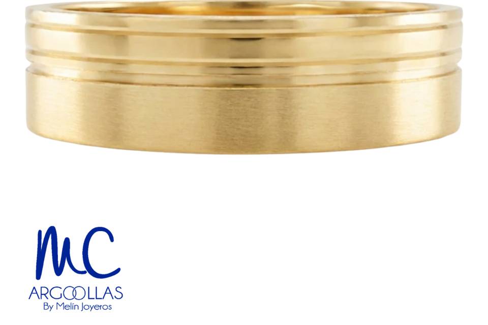 Argolla oro 10 y 14 kilates