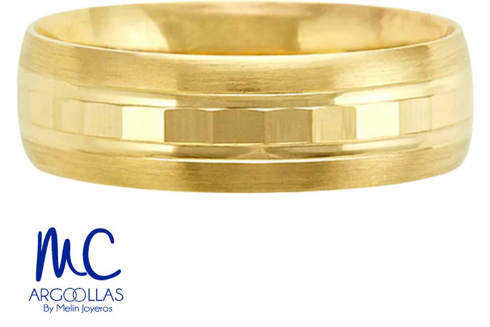 Argolla oro 10 y 14 kilates